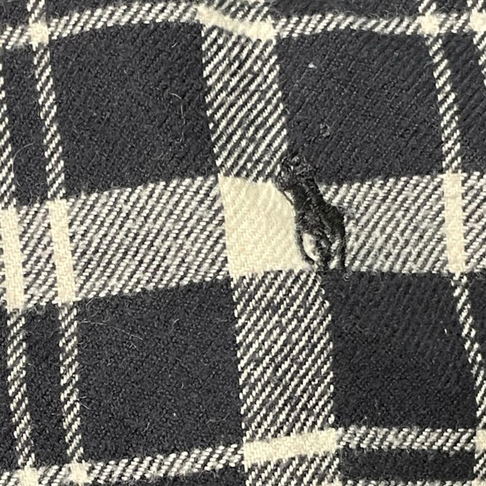 Ralph Lauren Black & Cream Plaid Performance Flannel Shirt XL - Picture 5 of 12